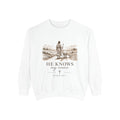 He Knows My Name Sweatshirt — Psalm 139:1 Christian Graphic Sweatshirt