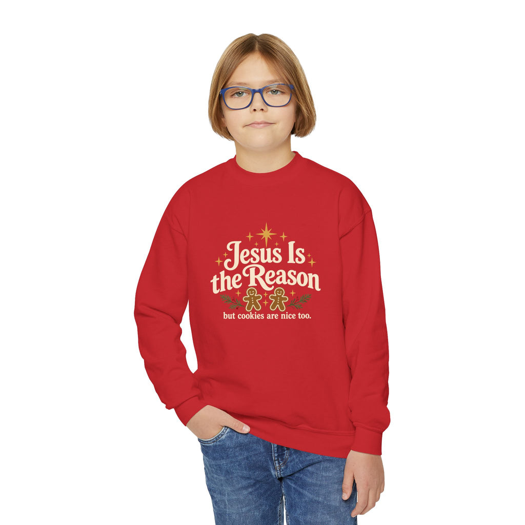 Youth Crewneck Jesus is the Reason'