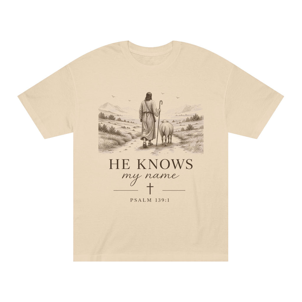 He Knows My Name Unisex Classic Tee