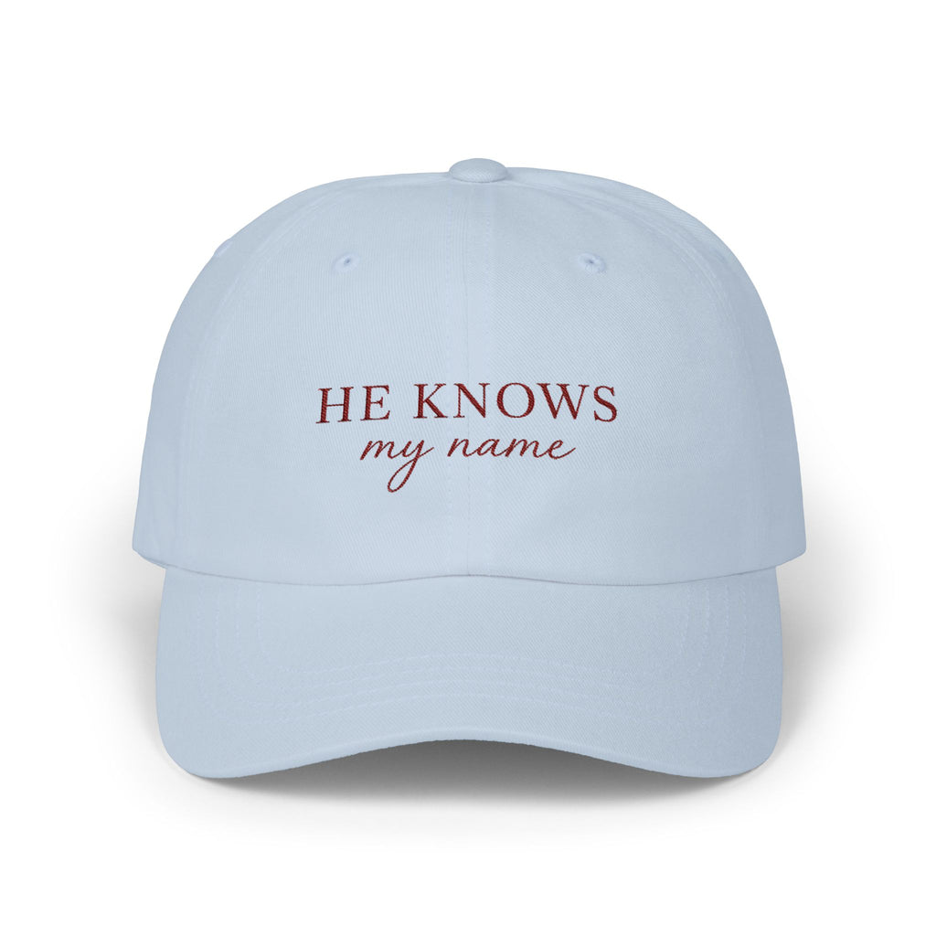 He Knows My Name Unisex Cap