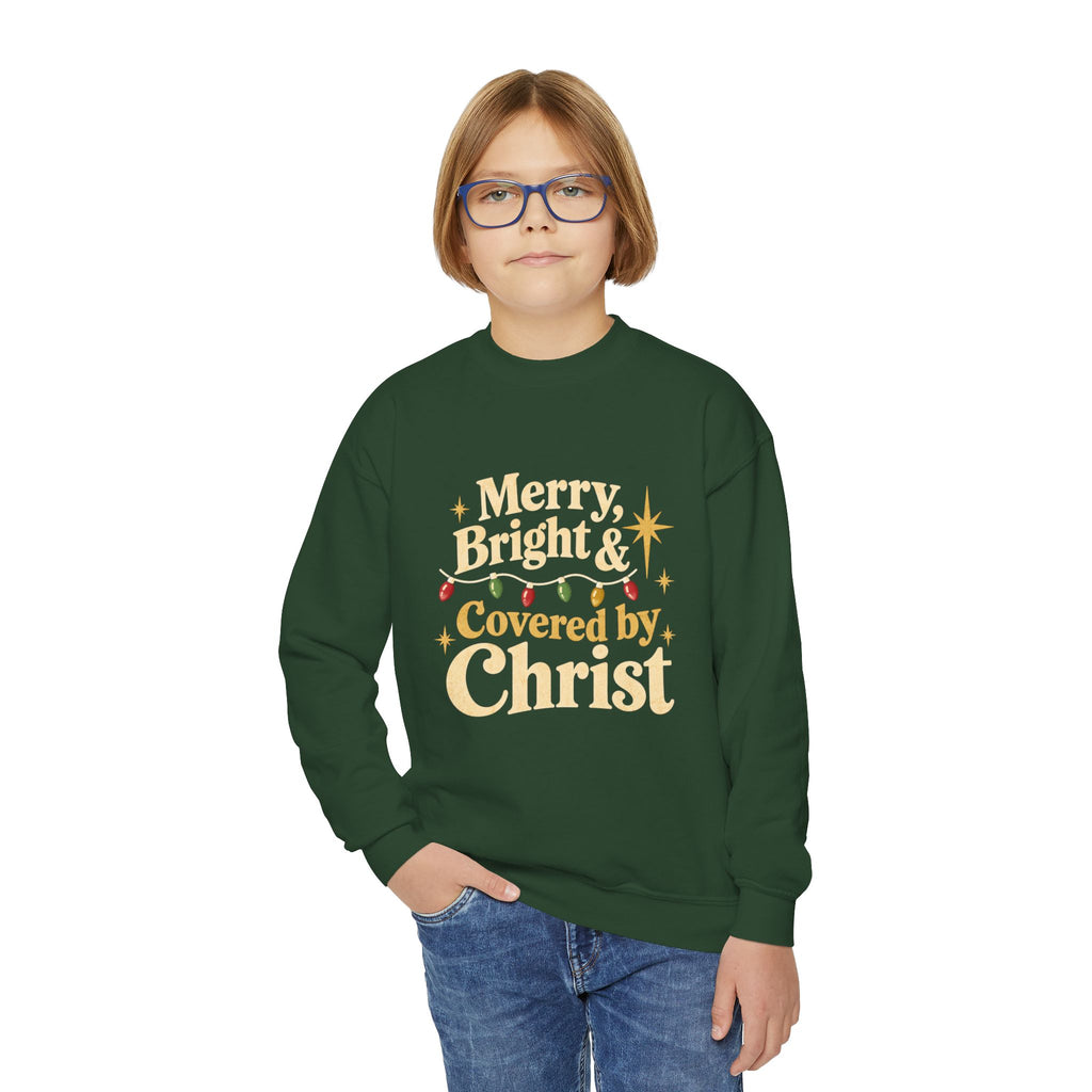 Youth Crewneck Sweatshirt Merry & Bright'