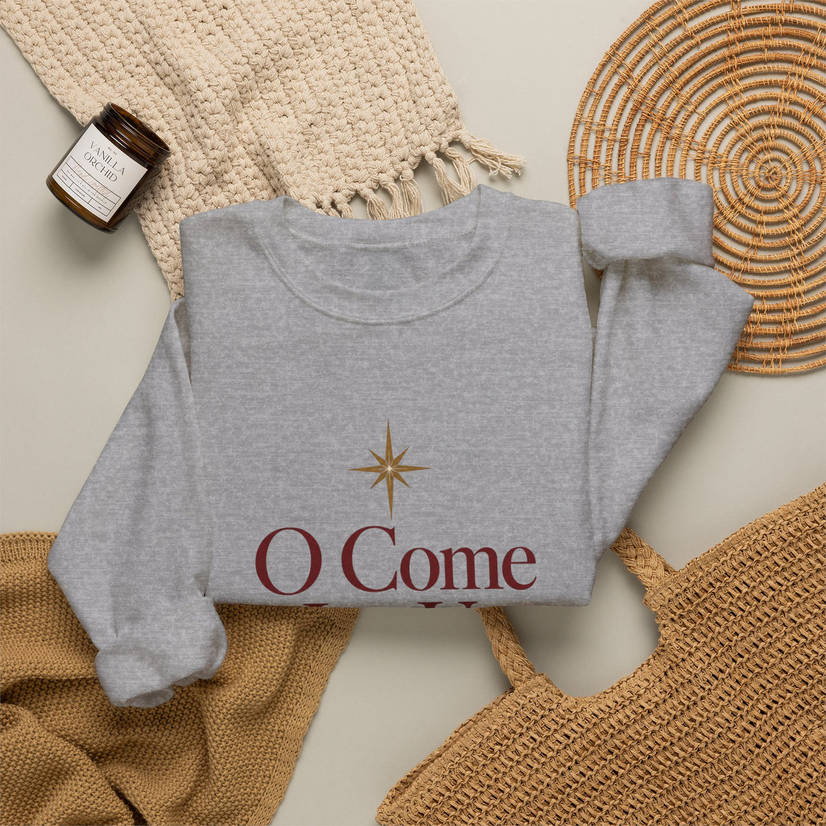 O Come Let Us Adore Him' Crewneck