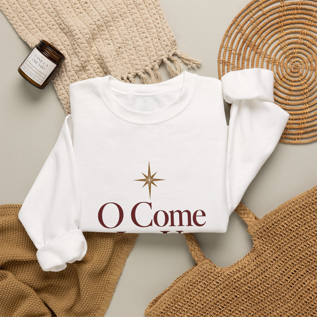 O Come Let Us Adore Him' Crewneck