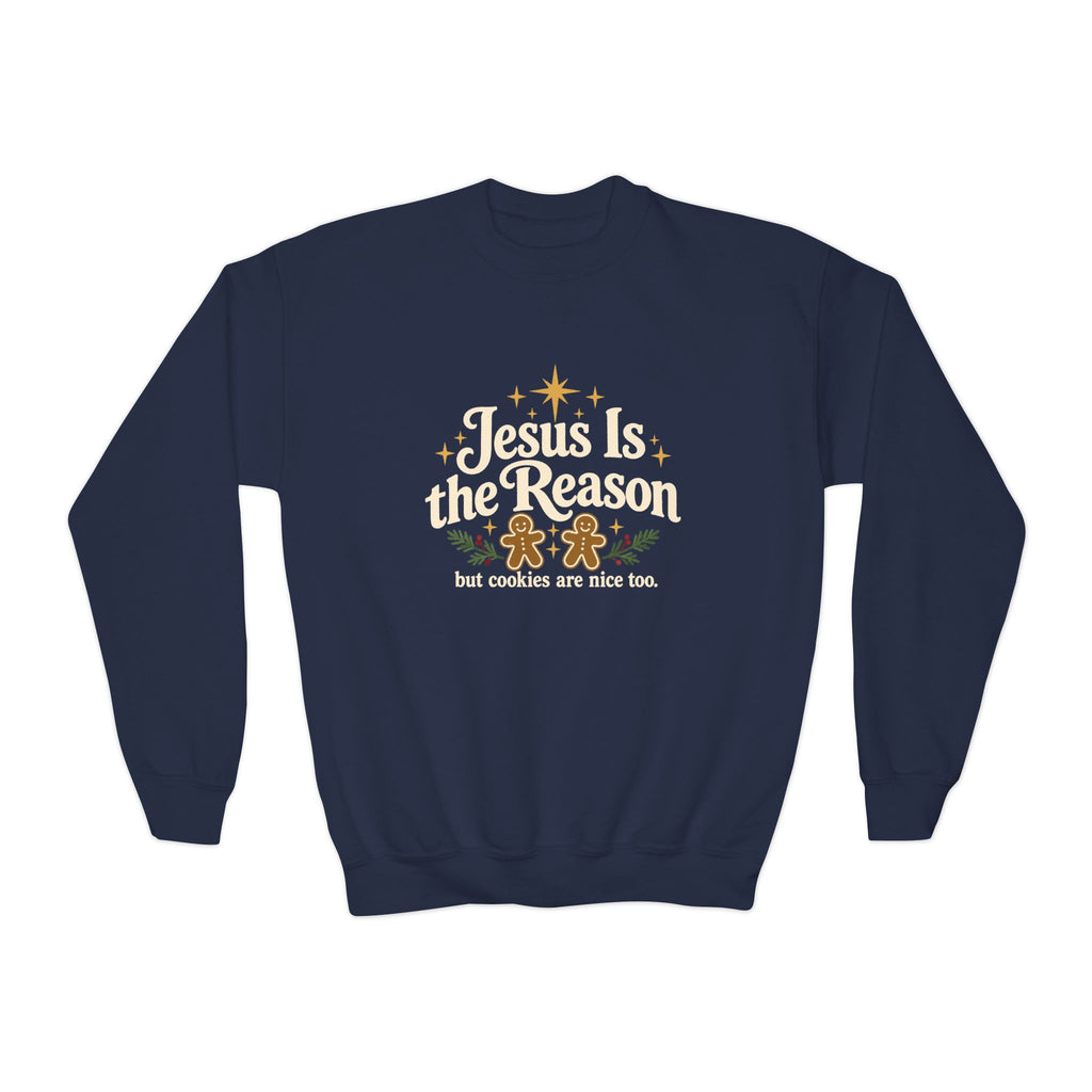 Youth Crewneck Jesus is the Reason'