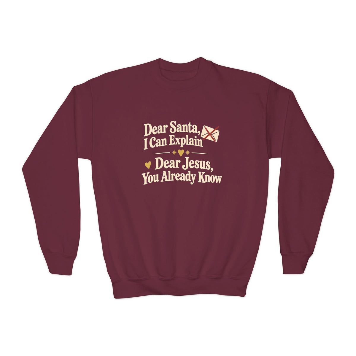 Youth Crewneck Sweatshirt Dear Jesus'