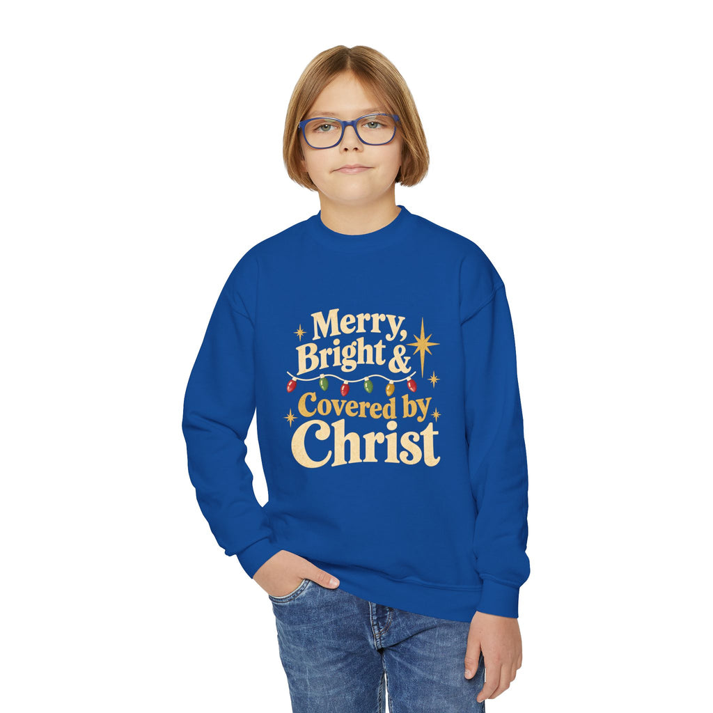 Youth Crewneck Sweatshirt Merry & Bright'