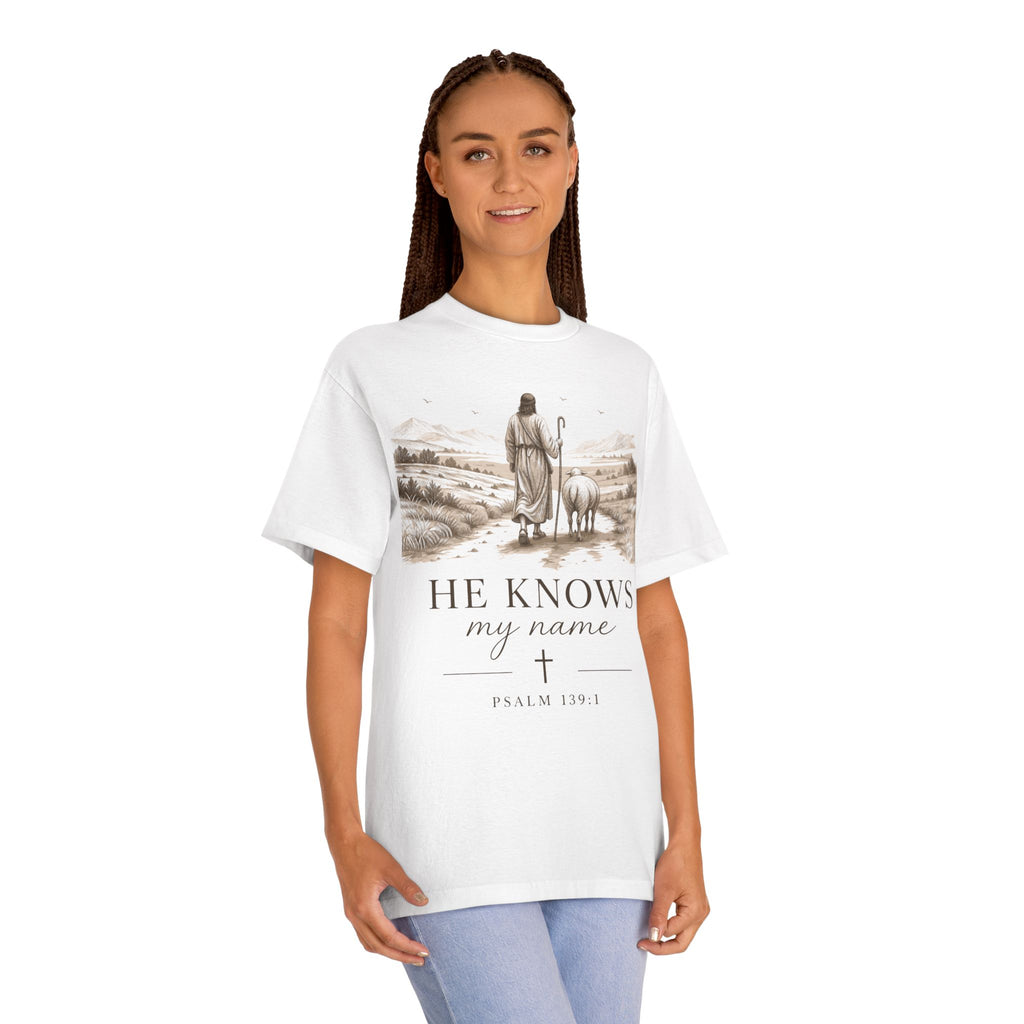 He Knows My Name Unisex Classic Tee