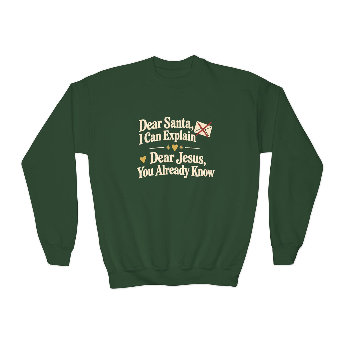 Youth Crewneck Sweatshirt Dear Jesus'