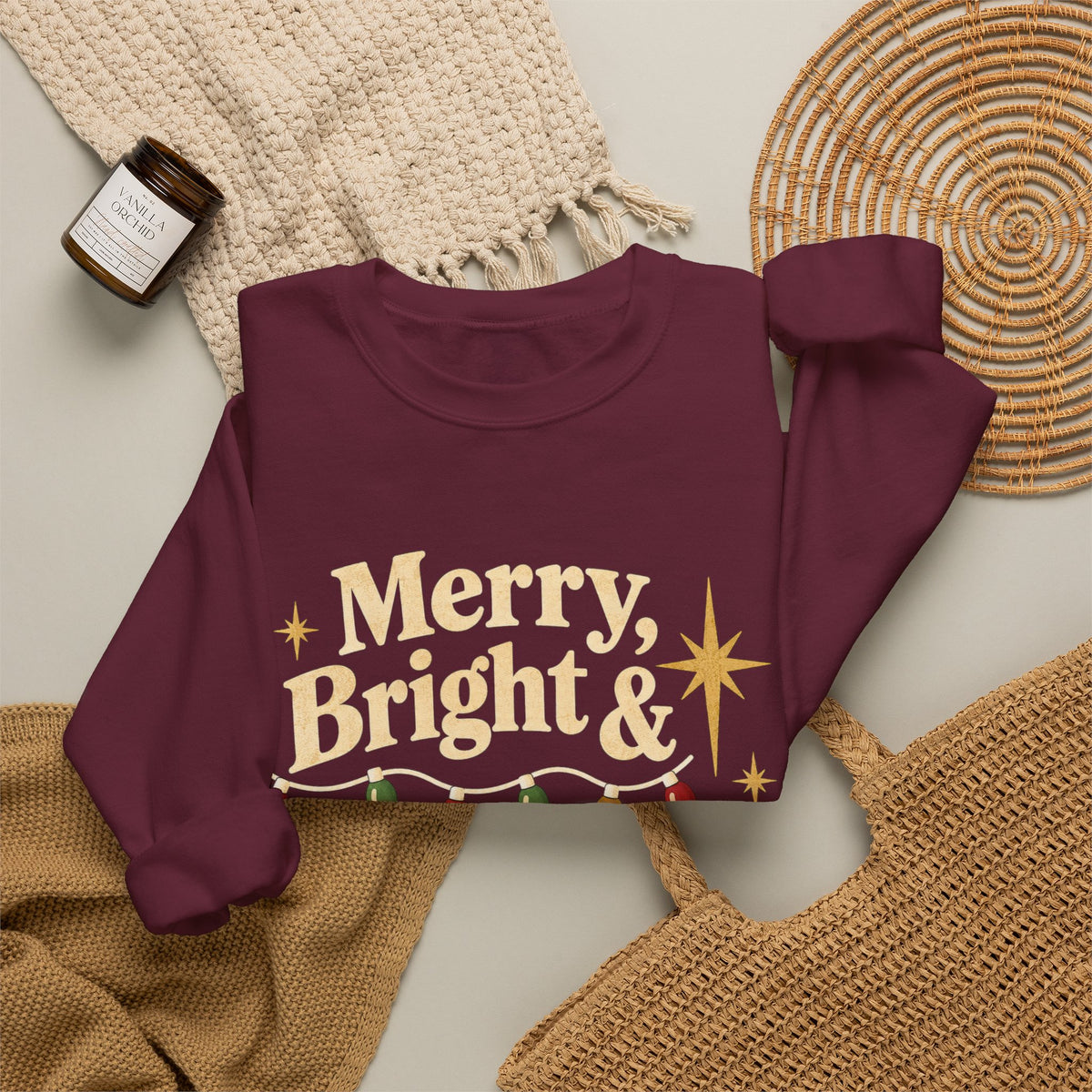 Merry & Bright'  Crewneck