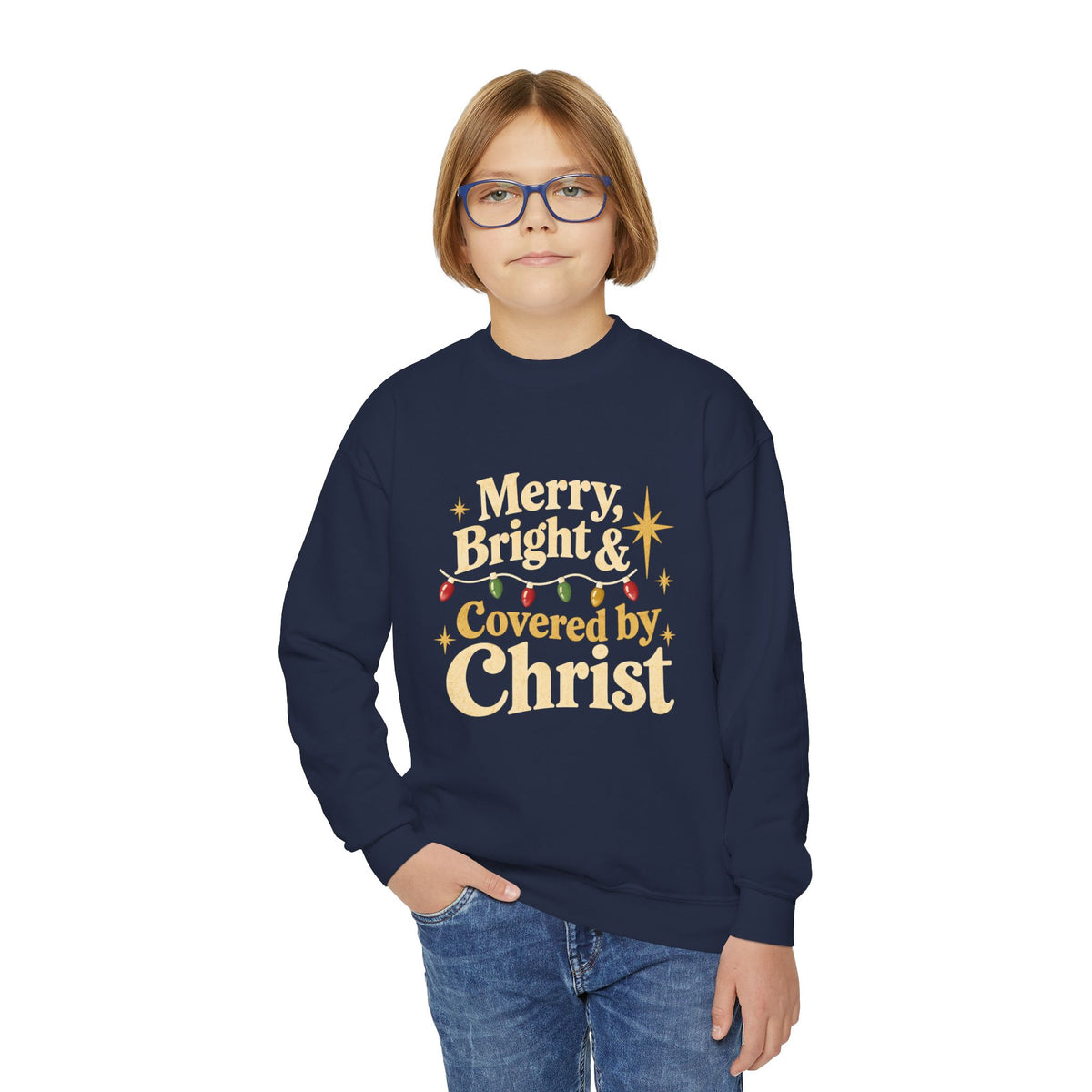 Youth Crewneck Sweatshirt Merry & Bright'