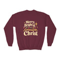 Youth Crewneck Sweatshirt Merry & Bright'