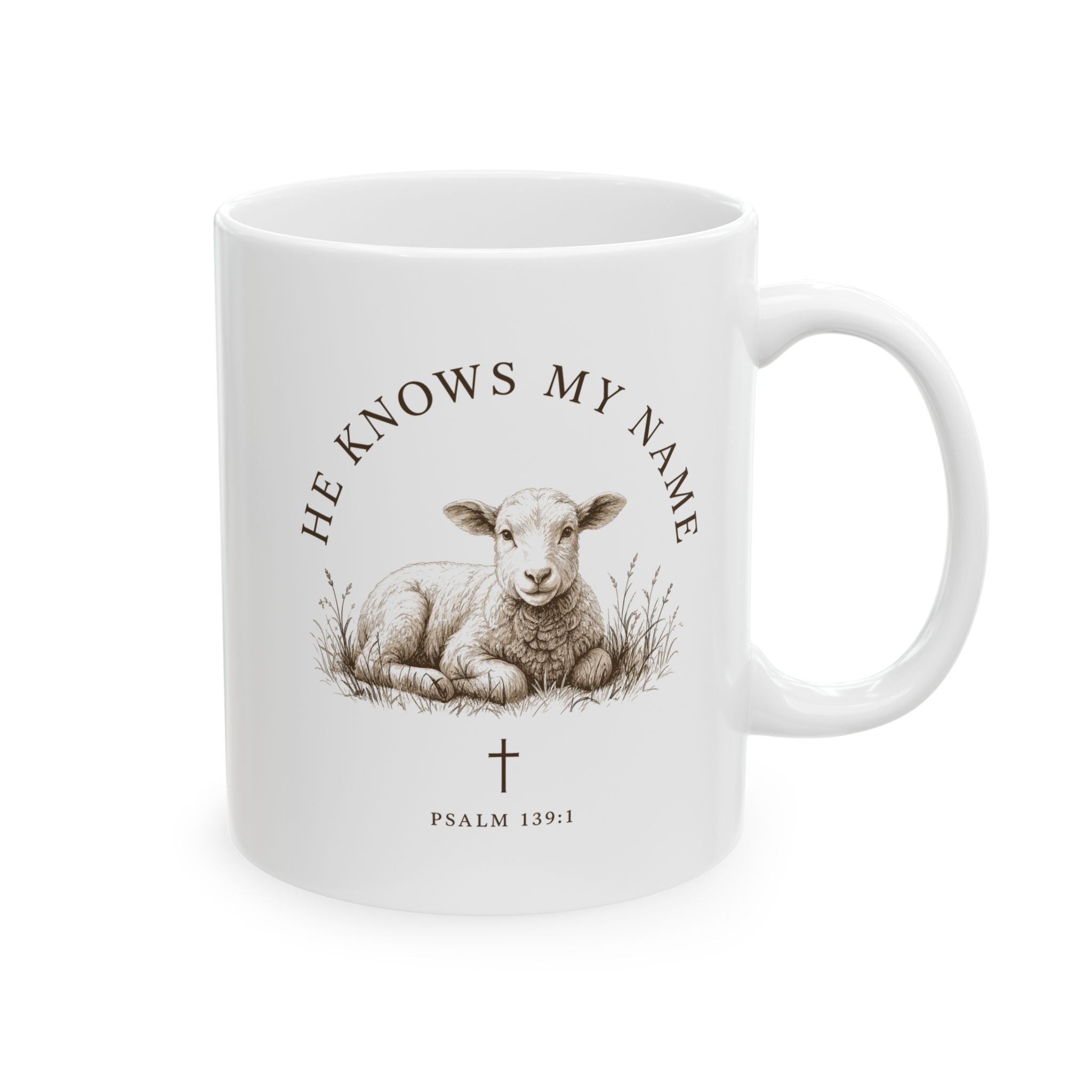 He Knows My Name Ceramic Mug, (11oz, 15oz)