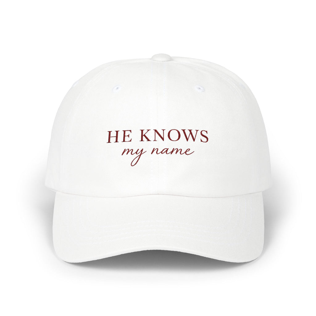 He Knows My Name Unisex Cap