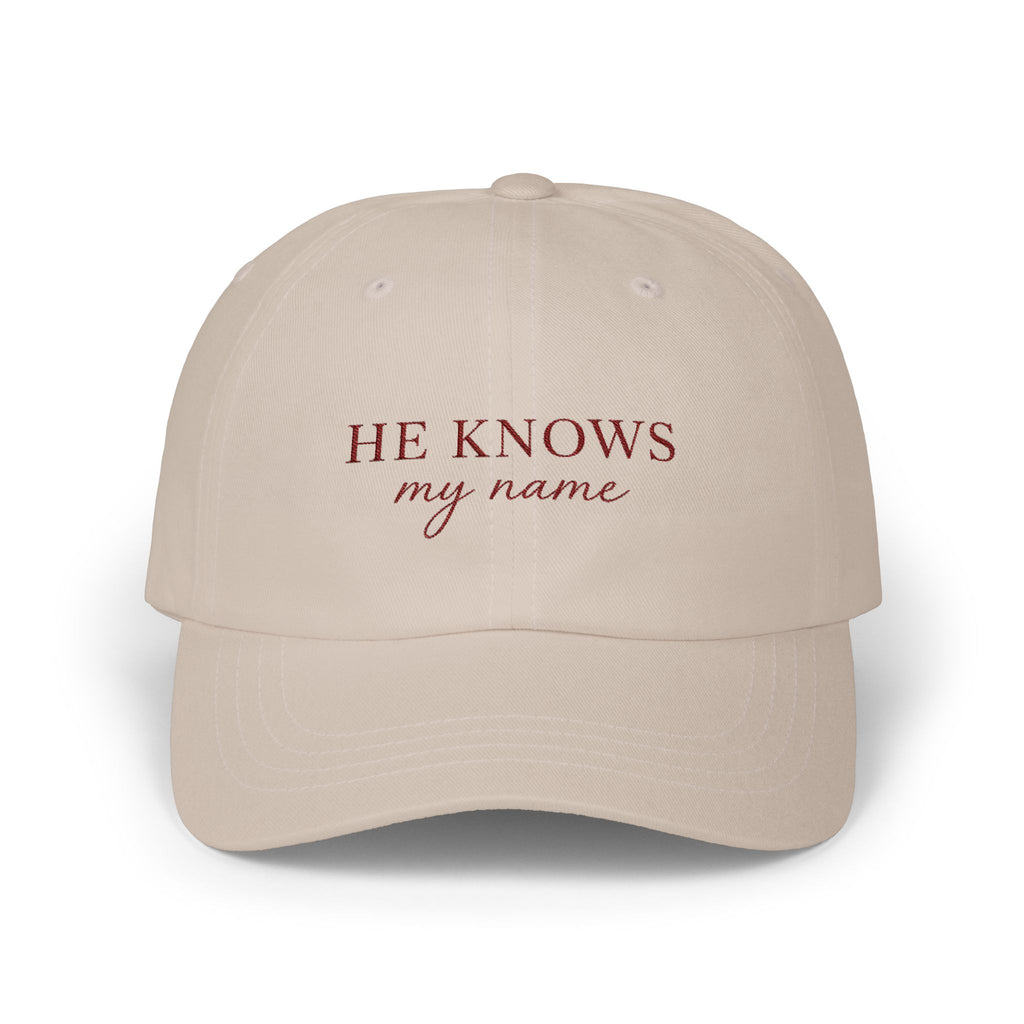 He Knows My Name Unisex Cap