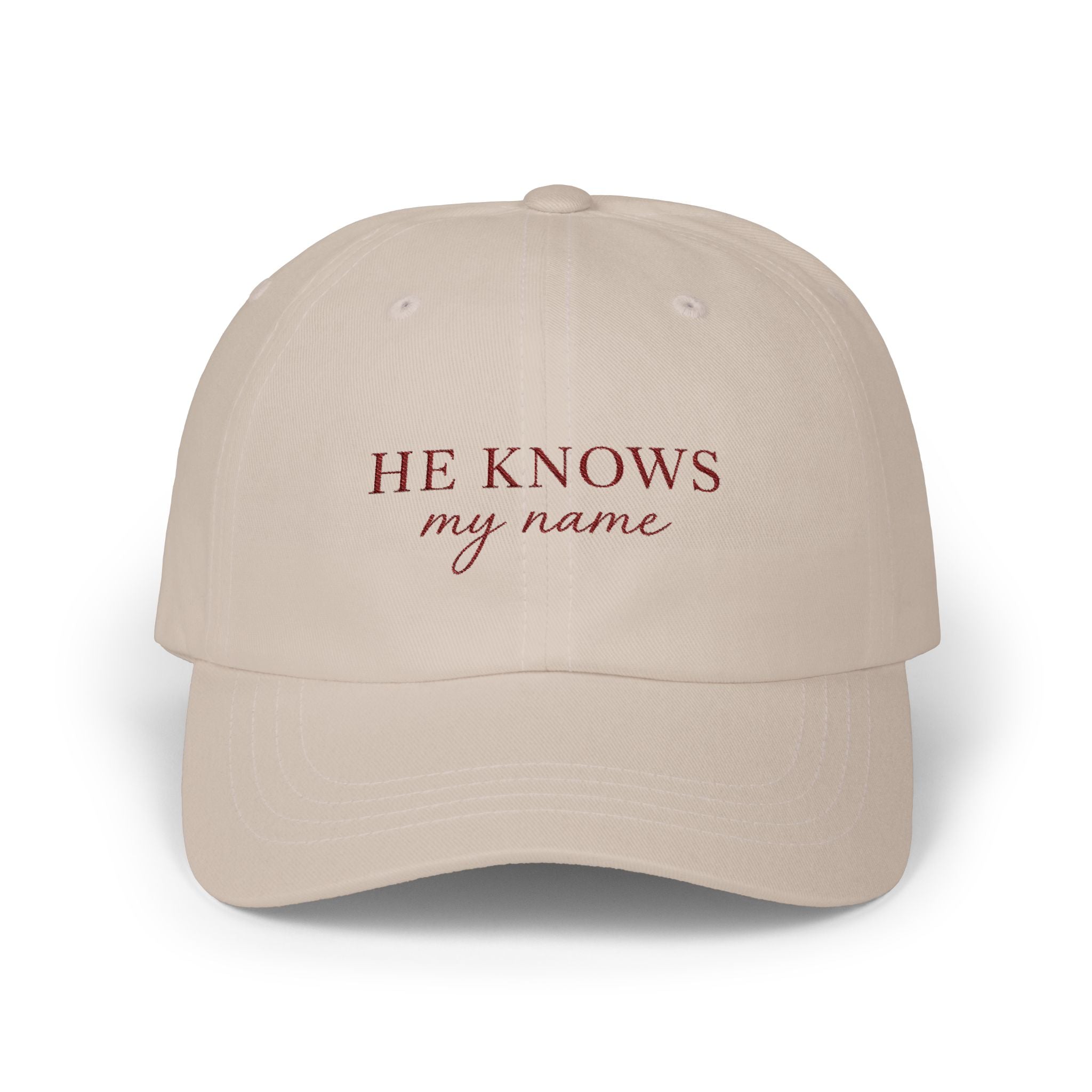 He Knows My Name Unisex Cap