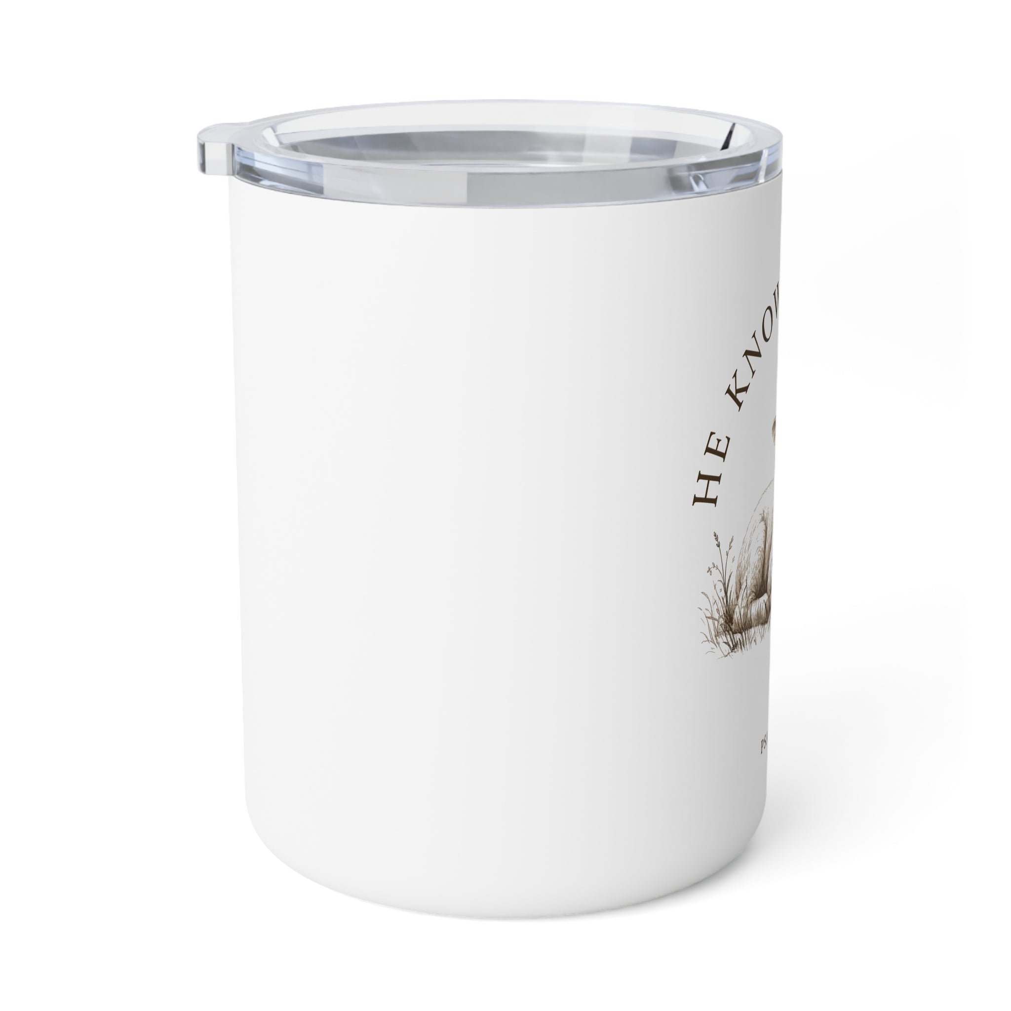 He Knows My Name To-Go Coffee Mug, 10oz