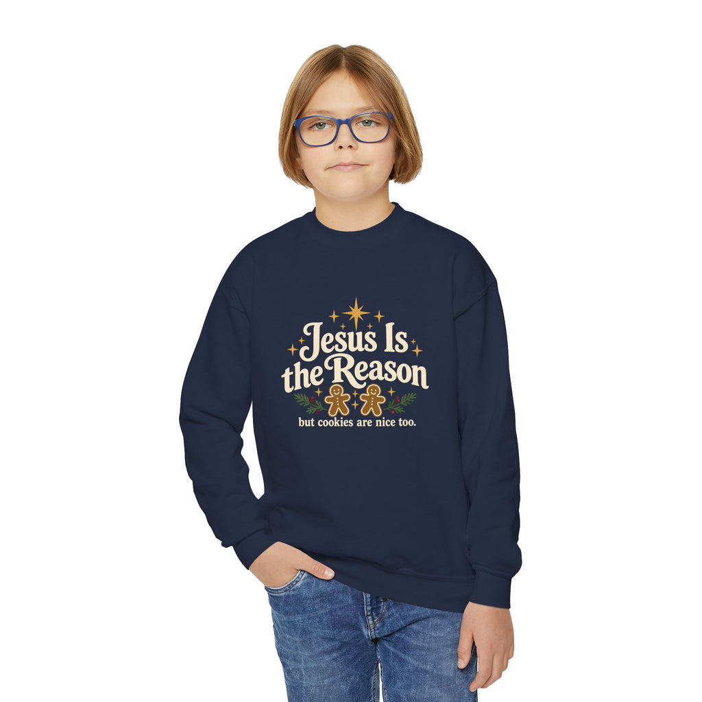 Youth Crewneck Jesus is the Reason'