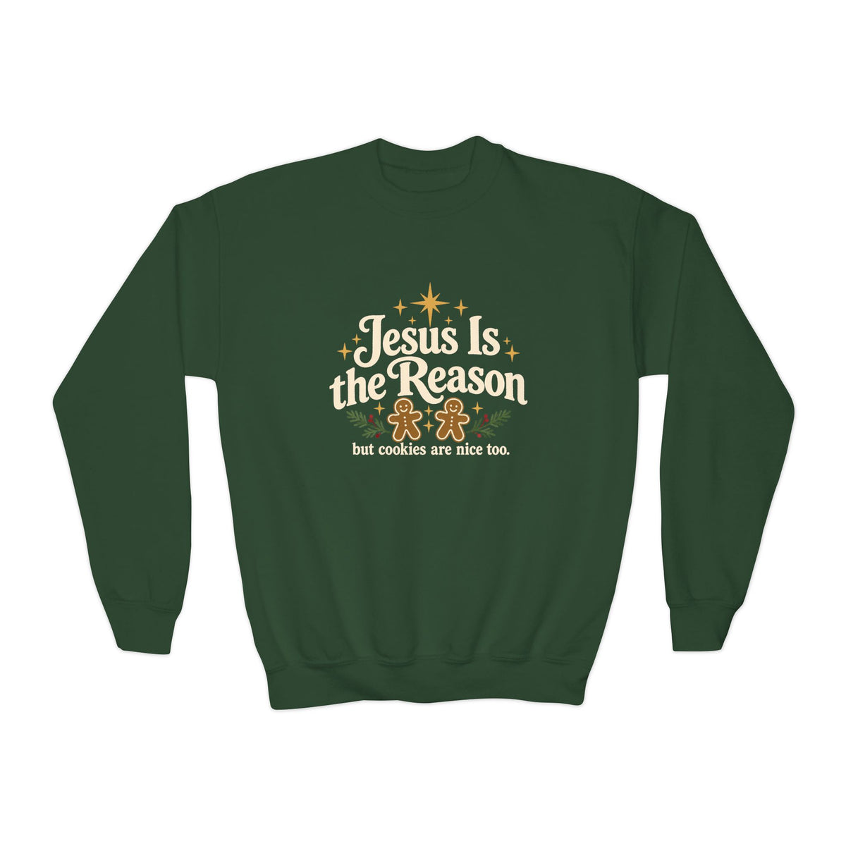 Youth Crewneck Jesus is the Reason'