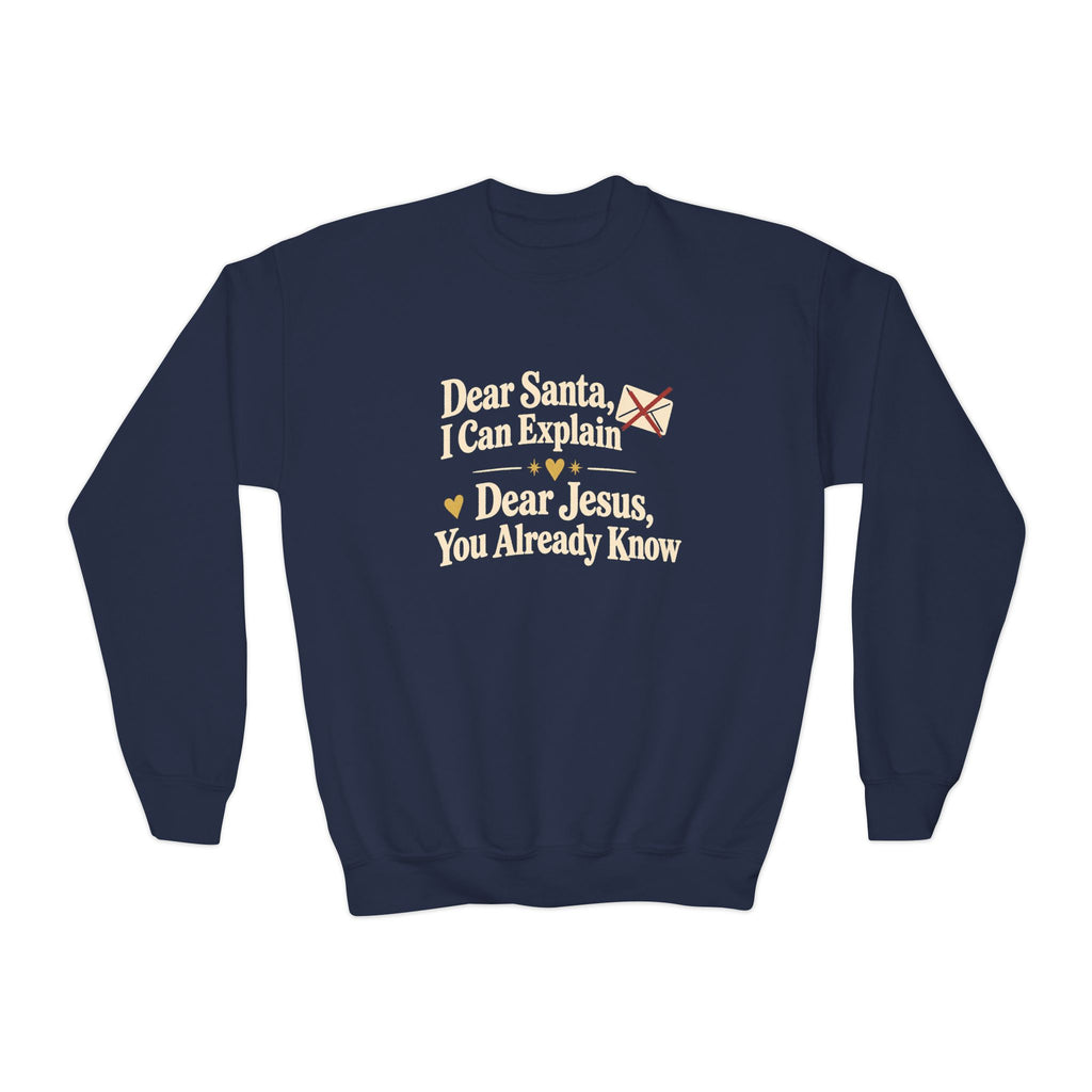 Youth Crewneck Sweatshirt Dear Jesus'