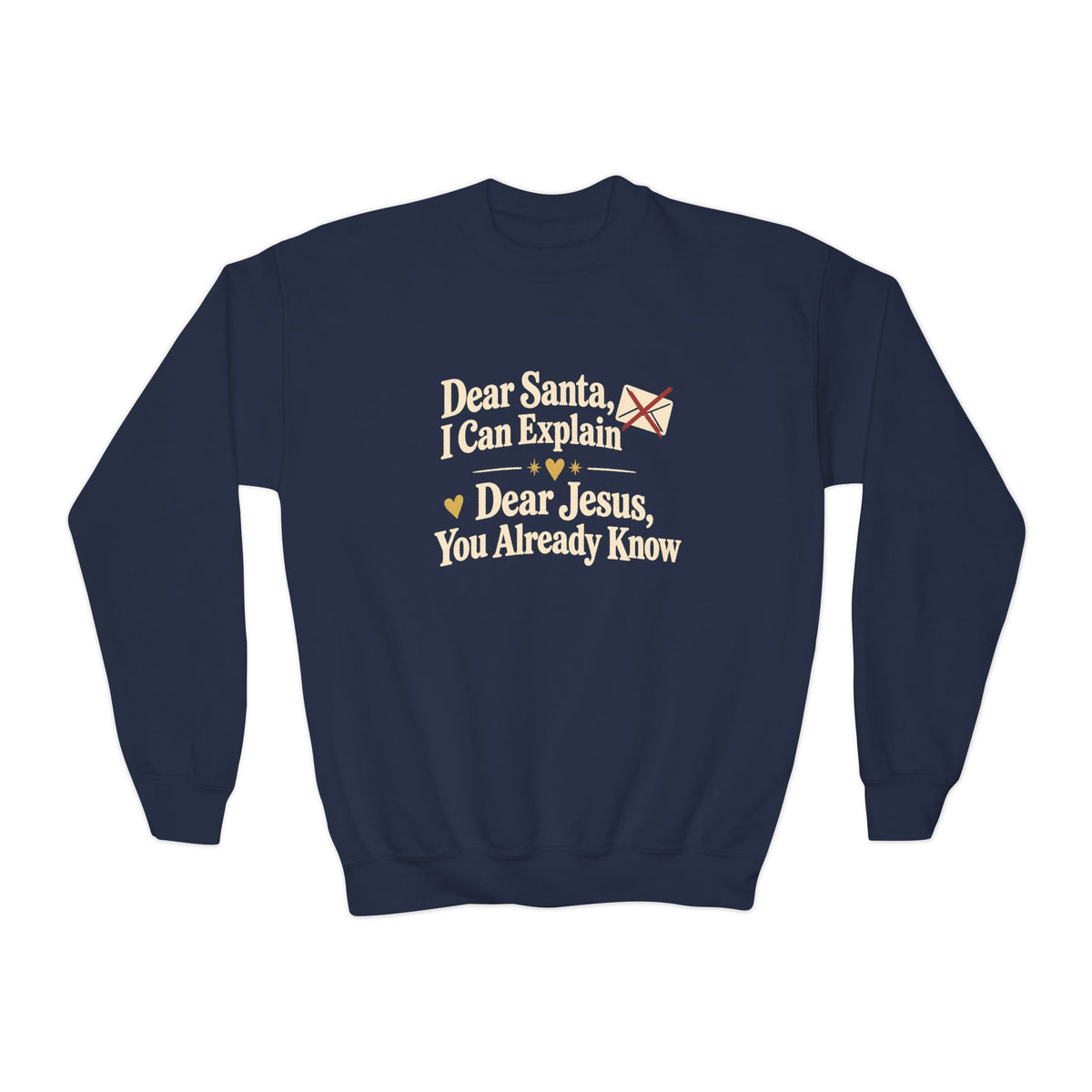 Youth Crewneck Sweatshirt Dear Jesus'