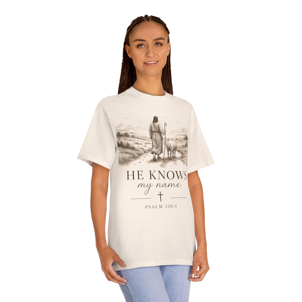 He Knows My Name Unisex Classic Tee