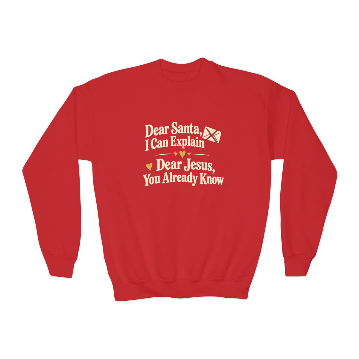Youth Crewneck Sweatshirt Dear Jesus'